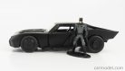 BATMAN  BATMOBILE WITH FIGURE 2022 - THE BATMAN MOVIE  MATT BLACK