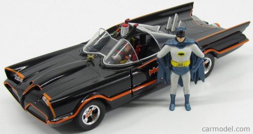 BATMAN  BATMOBILE 1966 - CLASSIC TV SERIES WITH FIGURES BATMAN AND ROBIN