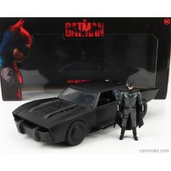   BATMAN  BATMOBILE WITH FIGURE 2022 - THE BATMAN MOVIE  MATT BLACK