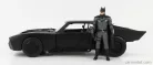 BATMAN  BATMOBILE WITH FIGURE 2022 - THE BATMAN MOVIE  MATT BLACK