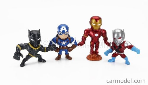 FIGURES  SET 4X AVENGERS - BLACK PANTHER - IRON MAN - ANT-MAN - CAPTAIN AMERICA - CM. 6.0  VARIOUS