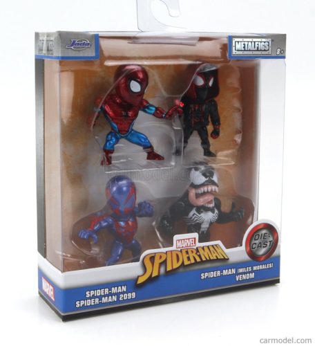 FIGURES  SET 4X AVENGERS - SPIDER MAN - MILES MORALES - SPIDERMAN 2099 - VENOM - CM. 6.0  VARIOUS