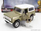 FORD USA  BRONCO WITH GROOT FIGURE MARVEL GUARDIANS OF THE GALAXY 1973  GREEN WHITE