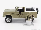 FORD USA  BRONCO WITH GROOT FIGURE MARVEL GUARDIANS OF THE GALAXY 1973  GREEN WHITE