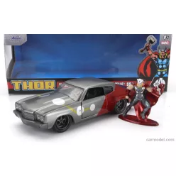 CHEVROLET  CHEVELLE SS 1970 WITH THOR FIGURE  GREY RED