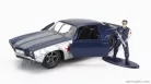 CHEVROLET  CAMARO COUPE 1973 WITH WINTER SOLDIER FIGURE  BLUE SILVER