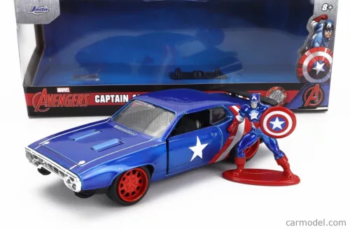 PLYMOUTH - GTX WITH CAPTAIN AMERICA FIGURE 1972