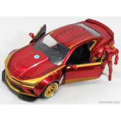 CHEVROLET  CAMARO COUPE WITH IRON MAN FIGURE 2016  RED GOLD