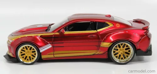 CHEVROLET  CAMARO COUPE WITH IRON MAN FIGURE 2016  RED GOLD