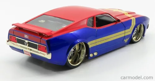 FORD USA  MUSTANG MACH I 1973 WITH CAPTAIN MARVEL FIGURE