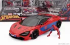 McLAREN  720S WITH SPIDERMAN FIGURE MARVEL 2018  RED BLUE