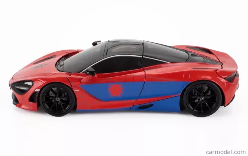 McLAREN  720S WITH SPIDERMAN FIGURE MARVEL 2018  RED BLUE