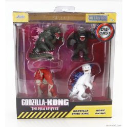  FIGURES  SET 4X GODZILLA - SKAR KING - KONG - SHIMO - CM. 6.0  VARIOUS