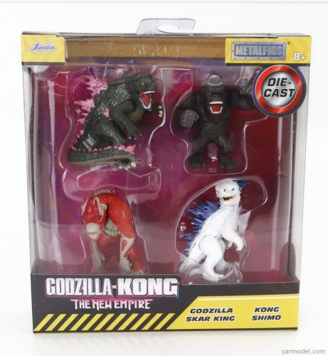 FIGURES  SET 4X GODZILLA - SKAR KING - KONG - SHIMO - CM. 6.0  VARIOUS
