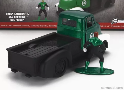 CHEVROLET  COE TRUCK WITH GREEN LANTERN FIGURE 1952  GREEN BLACK