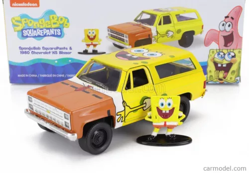 CHEVROLET  BLAZER K5 WITH SQUAREPANTS SPONGEBOB FIGURE 1980  YELLOW BROWN