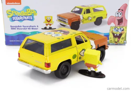 CHEVROLET  BLAZER K5 WITH SQUAREPANTS SPONGEBOB FIGURE 1980  YELLOW BROWN