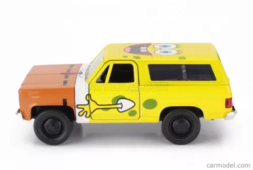 CHEVROLET  BLAZER K5 WITH SQUAREPANTS SPONGEBOB FIGURE 1980  YELLOW BROWN