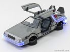 DE LOREAN  TIME MACHINE - BACK TO THE FUTURE 2 - RITORNO AL FUTURO 2 - WITH HOOVER MODE AND LIGHTS  SILVER