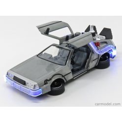   DE LOREAN  TIME MACHINE - BACK TO THE FUTURE 2 - RITORNO AL FUTURO 2 - WITH HOOVER MODE AND LIGHTS  SILVER