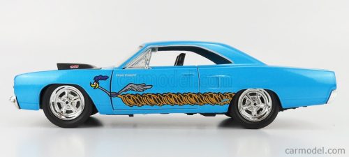 PLYMOUTH  ROAD RUNNER COUPE 1970 WITH WILE E. COYOTE FIGURE - LOONEY TUNES  BLUE