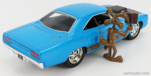 PLYMOUTH  ROAD RUNNER COUPE 1970 WITH WILE E. COYOTE FIGURE - LOONEY TUNES
