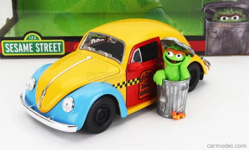 VOLKSWAGEN  BEETLE MAGGIOLINO WITH OSCAR THE GROUNCH SESAME STREET FIGURE 1959
