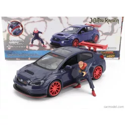   SUBARU  WRX STI WHITEBODY WITH JUJUTSU KAISEN YUJI ITADORI FIGURE 2016  GREY