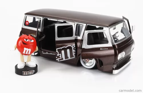 FORD USA  ECONOLINE MINIBUS WITH M&M's FIGURE 1965  BROWN