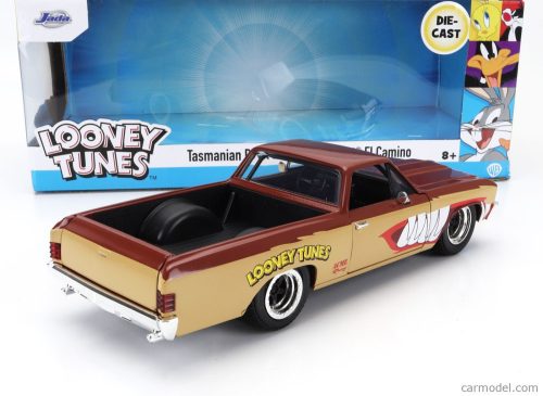CHEVROLET  EL CAMINO PICK-UP WITH TANZMANIAN DEVIL FIGURE LOONEY TUNES 1967  2 TONE BROWN