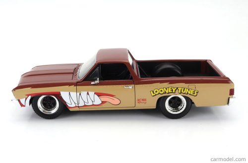 CHEVROLET  EL CAMINO PICK-UP WITH TANZMANIAN DEVIL FIGURE LOONEY TUNES 1967  2 TONE BROWN
