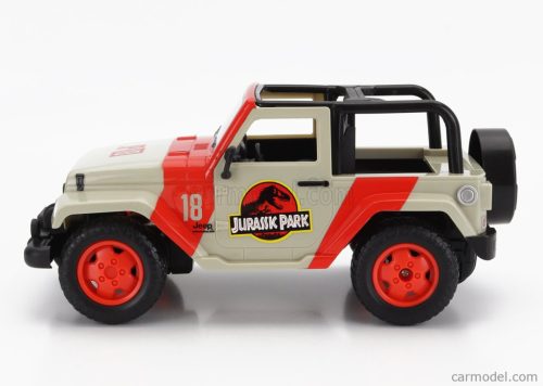 JEEP  WRANGLER RUBICON OPEN 2015 - JURASSIC WORLD  WHITE RED