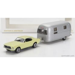 FORD USA  MUSTANG COUPE 1968 WITH AIRSTREAM CARAVAN ROULOTTE