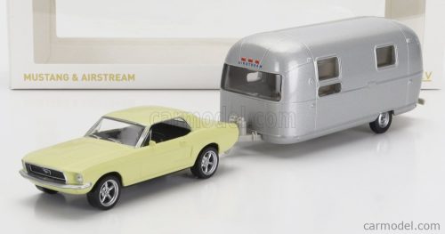 FORD USA  MUSTANG COUPE 1968 WITH AIRSTREAM CARAVAN ROULOTTE