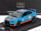 MITSUBISHI  LANCER EVOLUTION X GULF LIVERY 2008  LIGHT BLUE ORANGE