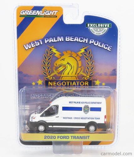 FORD ENGLAND  TRANSIT VAN LWB HIGH ROOF WEST PALM BEACH FLORIDA POLICE DEPARTMENT HOSTAGE-CRISIS NEGOTIATION TEAM 2020  WHITE