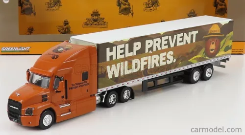 MACK  ANTHEM TRUCK 2019 - HELP PREVENT WILDFIRES SMOKEY BEAR  LIGHT BROWN WHITE