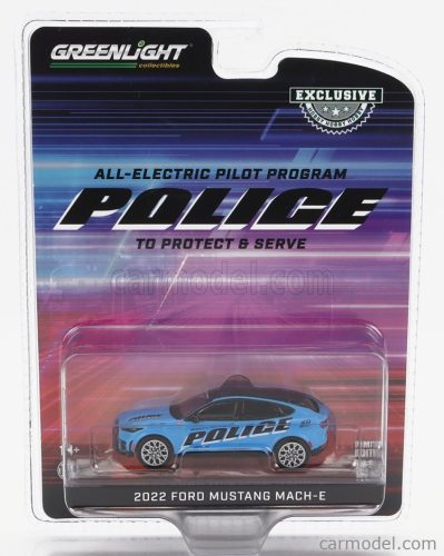 FORD USA  MUSTANG MACH-E POLICE 2022  LIGHT BLUE BLACK