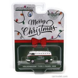   VOLKSWAGEN  T1 TYPE 2 PANEL VAN MERRY CHRISTMAS 1962  GREEN WHITE