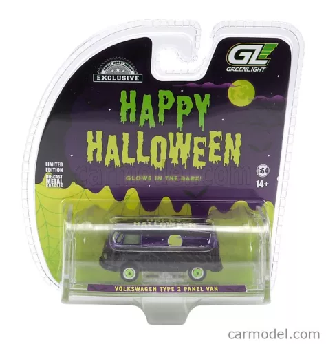 VOLKSWAGEN  T1 TYPE 2 VAN HAPPY HALLOWEEN 1962  PURPLE BLACK