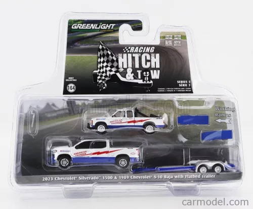 CHEVROLET  SILVERADO 1500 PICK-UP 2023 WITH TRAILER + S-10 PICK-UP BAJA 1989  WHITE RED BLUE