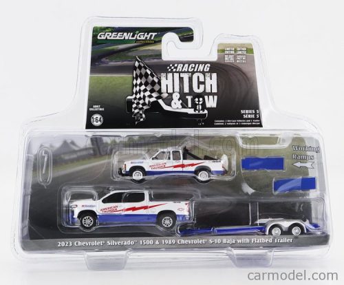 CHEVROLET  SILVERADO 1500 PICK-UP 2023 WITH TRAILER + S-10 PICK-UP BAJA 1989  WHITE RED BLUE