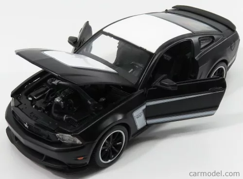 FORD USA  MUSTANG BOSS 302 COUPE 2012  MATT BLACK WHITE
