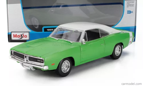 DODGE  CHARGER R/T COUPE 1969  GREEN WHITE