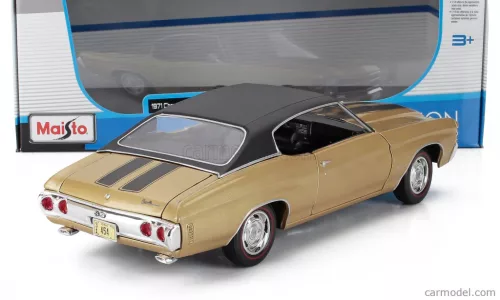CHEVROLET  CHEVELLE SS 454 COUPE 1971  GOLD MET BLACK