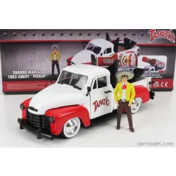   CHEVROLET  CHEVY PICK-UP TAPATIO 1953 WITH CHARRO FIGURE  WHITE RED