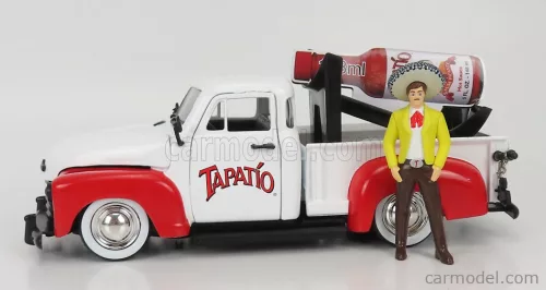 CHEVROLET  CHEVY PICK-UP TAPATIO 1953 WITH CHARRO FIGURE  WHITE RED