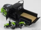 FORD USA  F-1 PICK-UP CUSTOM HARLEY-DAVIDSON 1948 + MOTORCYCLE HARLEY DAVIDSON FL PANHEAD 1948  MATT BLACK LIGHT GREEN