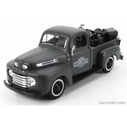   FORD USA  F-1 PICK-UP CUSTOM USA HARLEY-DAVIDSON 1948 + MOTORCYCLE HARLEY DAVIDSON WLA FLATHEAD 1942  MATT GREY