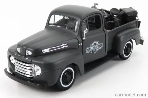 FORD USA  F-1 PICK-UP CUSTOM USA HARLEY-DAVIDSON 1948 + MOTORCYCLE HARLEY DAVIDSON WLA FLATHEAD 1942  MATT GREY